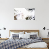 Satellitenansicht eines massiven Wintersturms über Leinwanddruck (Insitu (Schlafzimmer))