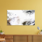 Satellitenansicht eines massiven Wintersturms über Leinwanddruck (Insitu (Wohnzimmer))