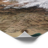 Satellitenansicht eines massiven Wintersturms über Poster (Ecke)