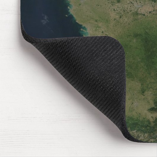 Satellitenansicht Frankreichs Mousepad (Ecke)