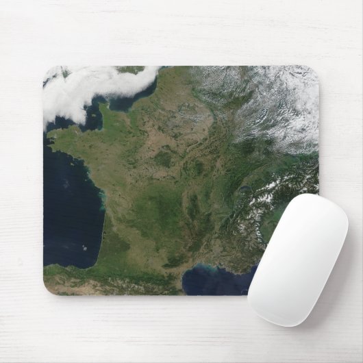 Satellitenansicht Frankreichs Mousepad (Mit Mouse)