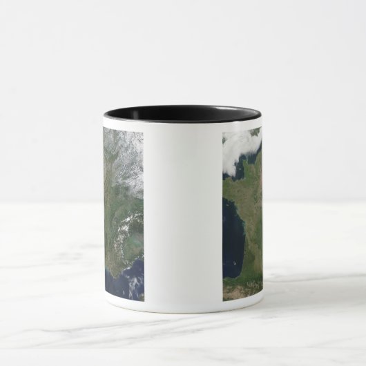 Satellitenansicht Frankreichs Tasse (Zentrum)