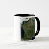 Satellitenansicht Frankreichs Tasse (VorderseiteRechts)