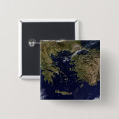 Satellitenansicht Griechenlands und der Türkei Button (Vorne & Hinten)