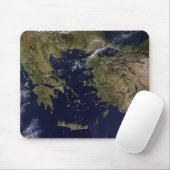 Satellitenansicht Griechenlands und der Türkei Mousepad (Mit Mouse)