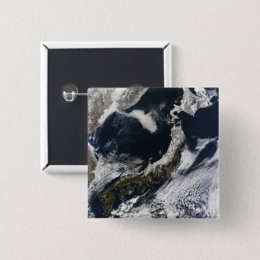 Satellitenansicht Japans Button (Vorne & Hinten)