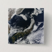 Satellitenansicht Japans Button (Vorderseite)