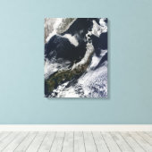 Satellitenansicht Japans Leinwanddruck (Insitu (Holzboden))