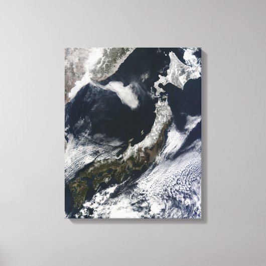 Satellitenansicht Japans Leinwanddruck (Vorderseite)