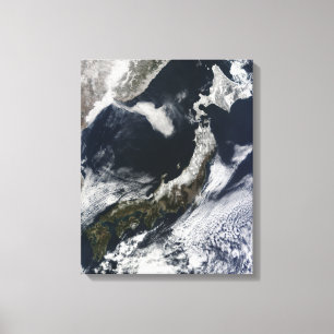 Satellitenansicht Japans Leinwanddruck
