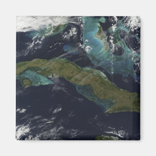 Satellitenansicht Kubas Magnet (Vorne)