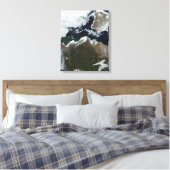 Satellitenansicht Nordwestkanadas Leinwanddruck (Insitu (Schlafzimmer))