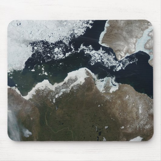 Satellitenansicht Nordwestkanadas Mousepad (Vorne)