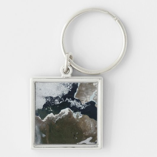 Satellitenansicht Nordwestkanadas Schlüsselanhänger (Vorne)