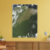 Satellitenansicht Ostkolumbiens Leinwanddruck (Insitu (Wohnzimmer))