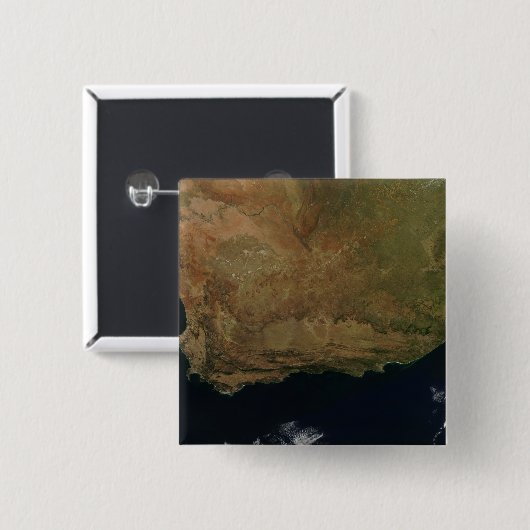 Satellitenansicht Südafrikas Button (Vorne & Hinten)