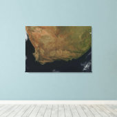 Satellitenansicht Südafrikas Leinwanddruck (Insitu (Holzboden))