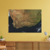Satellitenansicht Südafrikas Leinwanddruck (Insitu (Wohnzimmer))