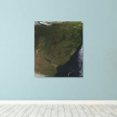 Satellitenansicht Südamerikas Leinwanddruck (Insitu (Holzboden))