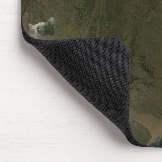 Satellitenansicht Südamerikas Mousepad (Ecke)