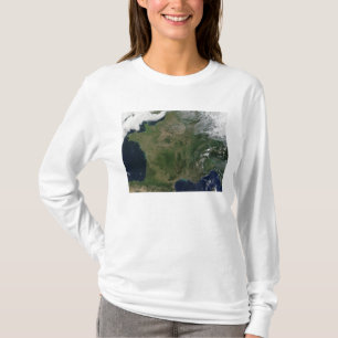 Satellitenansicht von Frankreich T-Shirt