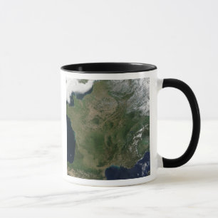 Satellitenansicht von Frankreich Tasse