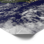 Satellitenansicht von Hurrikan Sandy Poster (Ecke)