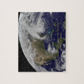 Satellitenansicht von Hurrikan Sandy Puzzle (Vertikal)