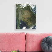 Satellitenansicht von Indochina Leinwanddruck (Insitu (Wohnzimmer))