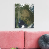 Satellitenansicht von Indochina Leinwanddruck (Insitu (Wohnzimmer))