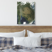 Satellitenansicht von Indochina Leinwanddruck (Insitu (Schlafzimmer))