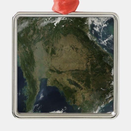 Satellitenansicht von Indochina Ornament Aus Metall (Vorne)