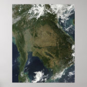 Satellitenansicht von Indochina Poster (Vorne)