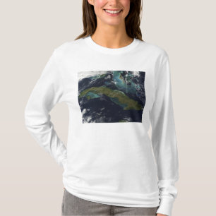 Satellitenansicht von Kuba T-Shirt