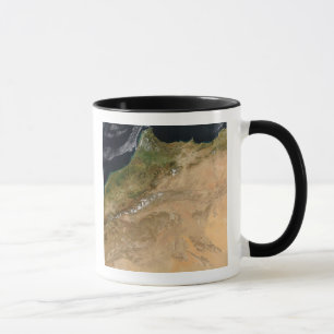 Satellitenansicht von Marokko Tasse