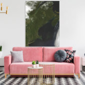 Satellitenansicht von New England Leinwanddruck (Insitu (Wohnzimmer))