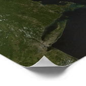 Satellitenansicht von New England Poster (Ecke)