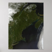 Satellitenansicht von New England Poster (Vorne)