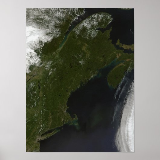 Satellitenansicht von New England Poster (Vorne)