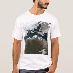 Satellitenansicht von Nordwestkanada T-Shirt