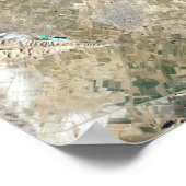 Satellitenansicht von Persepolis Poster (Ecke)