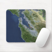 Satellitenansicht von San Francisco, Kalifornien Mousepad (Mit Mouse)