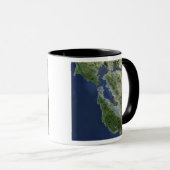 Satellitenansicht von San Francisco, Kalifornien Tasse (VorderseiteRechts)