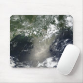 Satellitenansicht von Streifen und Ölbändern Mousepad (Mit Mouse)