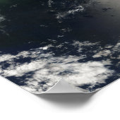 Satellitenansicht von Streifen und Ölbändern Poster (Ecke)