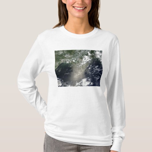 Satellitenansicht von Streifen und Ölbändern T-Shirt (Vorderseite)