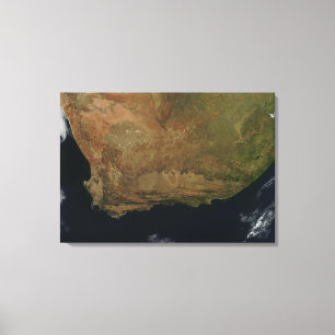 Satellitenansicht von Südafrika Leinwanddruck