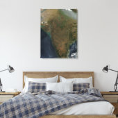 Satellitenansicht Zentralindiens Leinwanddruck (Insitu (Schlafzimmer))