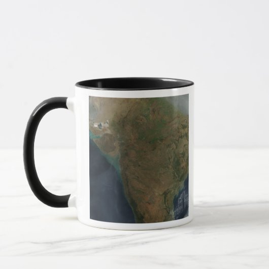 Satellitenansicht Zentralindiens Tasse (Links)