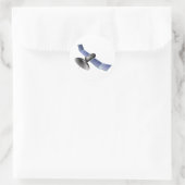 Satellitenaufkleber Runder Aufkleber (Tasche)
